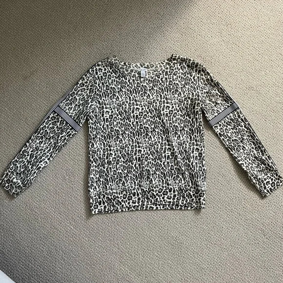 Splendid Girl Leopard Print Pullover - Picture 3 of 6